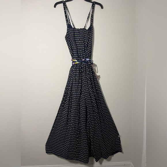 French Connection Vintage Maxi Dress with Beaded Belt Detail - Picture 4 of 6